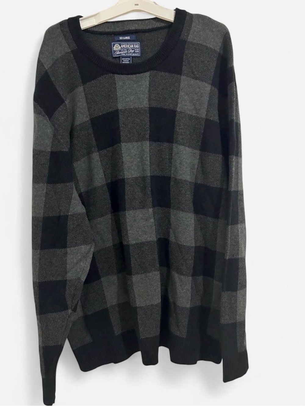 American Rag Men’s Checkered Crewneck Shirt